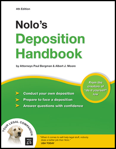 Cover image for Nolo's Deposition Handbook